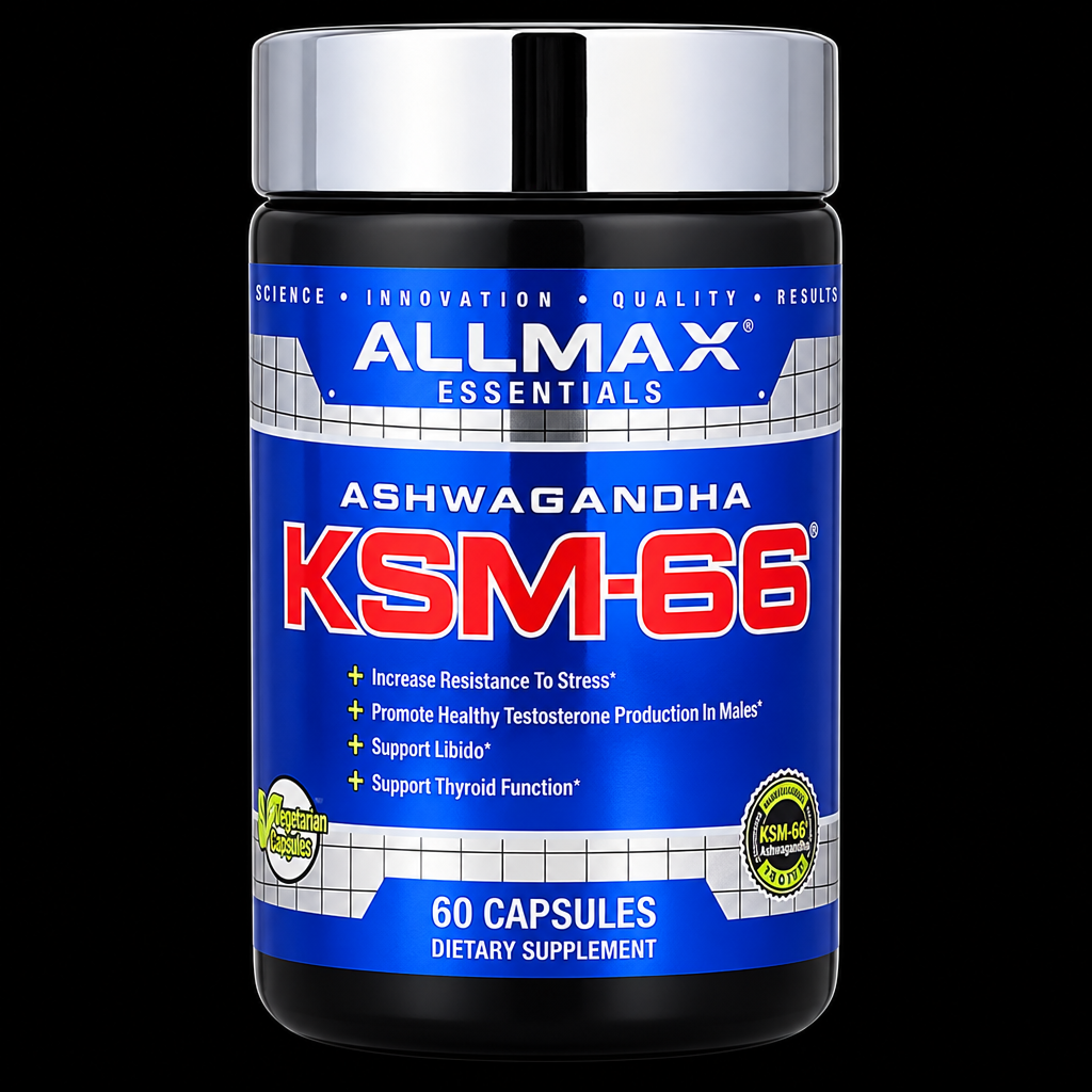 Ashwagandha KSM-66 Allmax - Fondo Negro