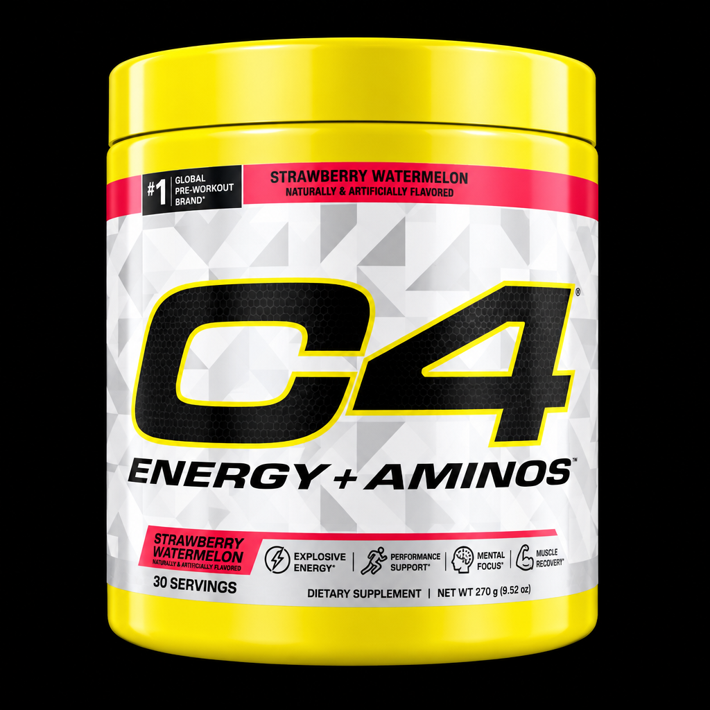 C4 Energy + Aminos - Fondo Negro