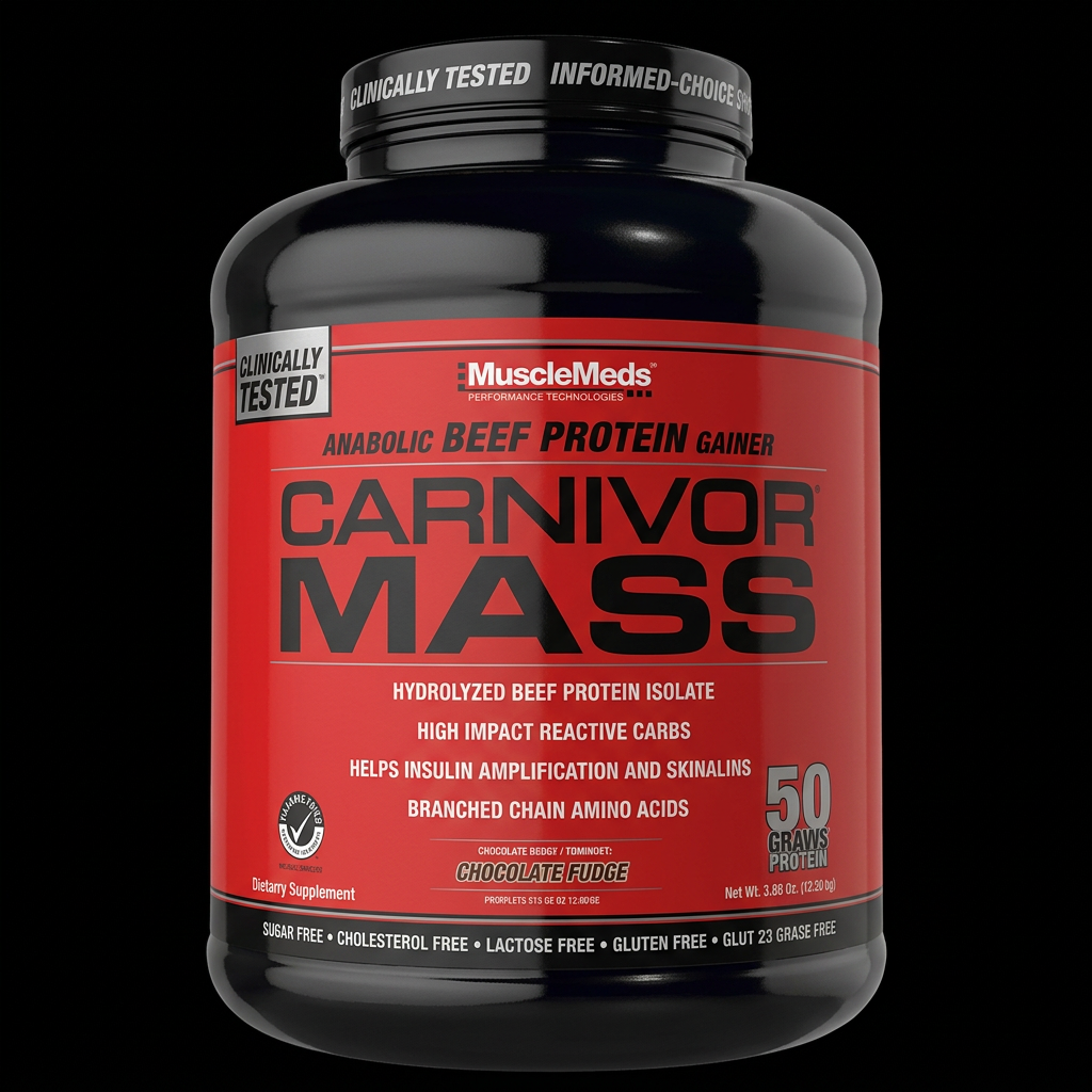 Carnivor Mass Tarro - Fondo Negro