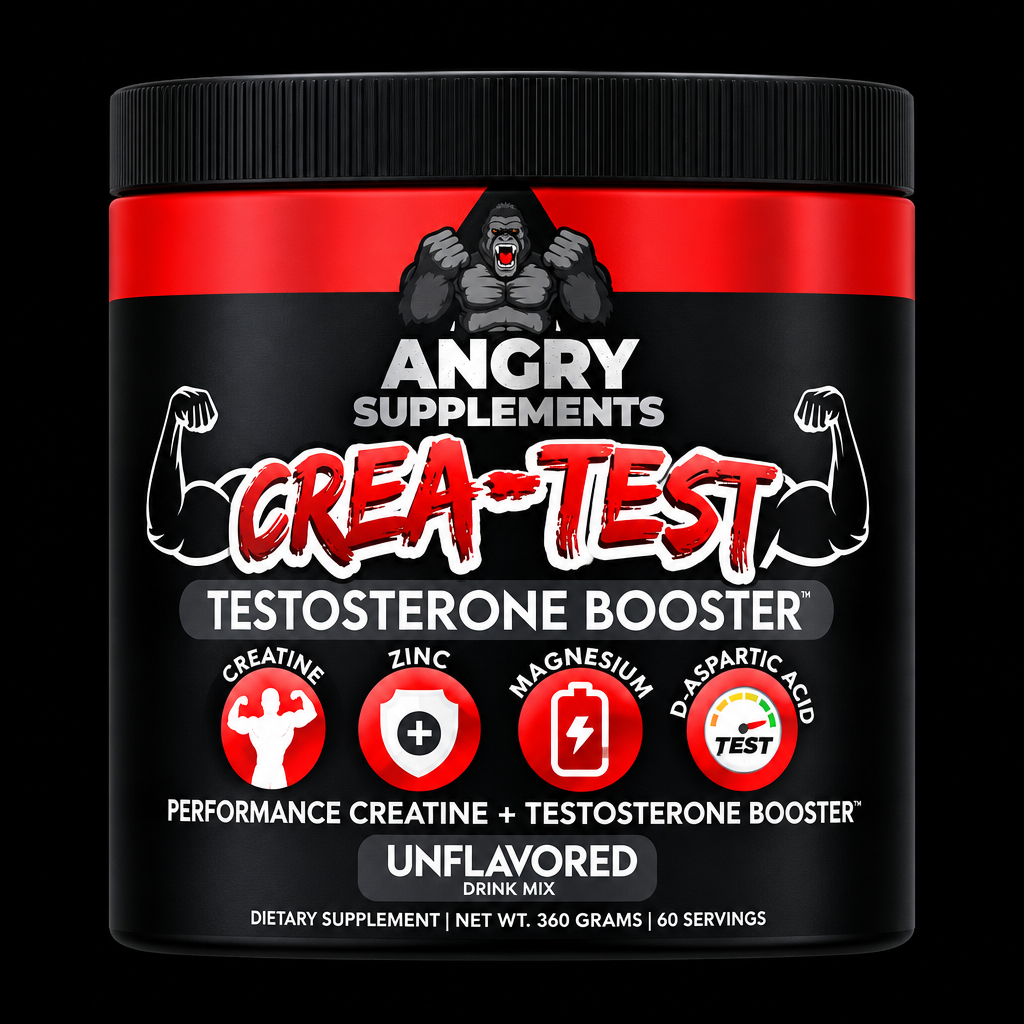 Crea-Test Angry Supplements - Fondo Negro