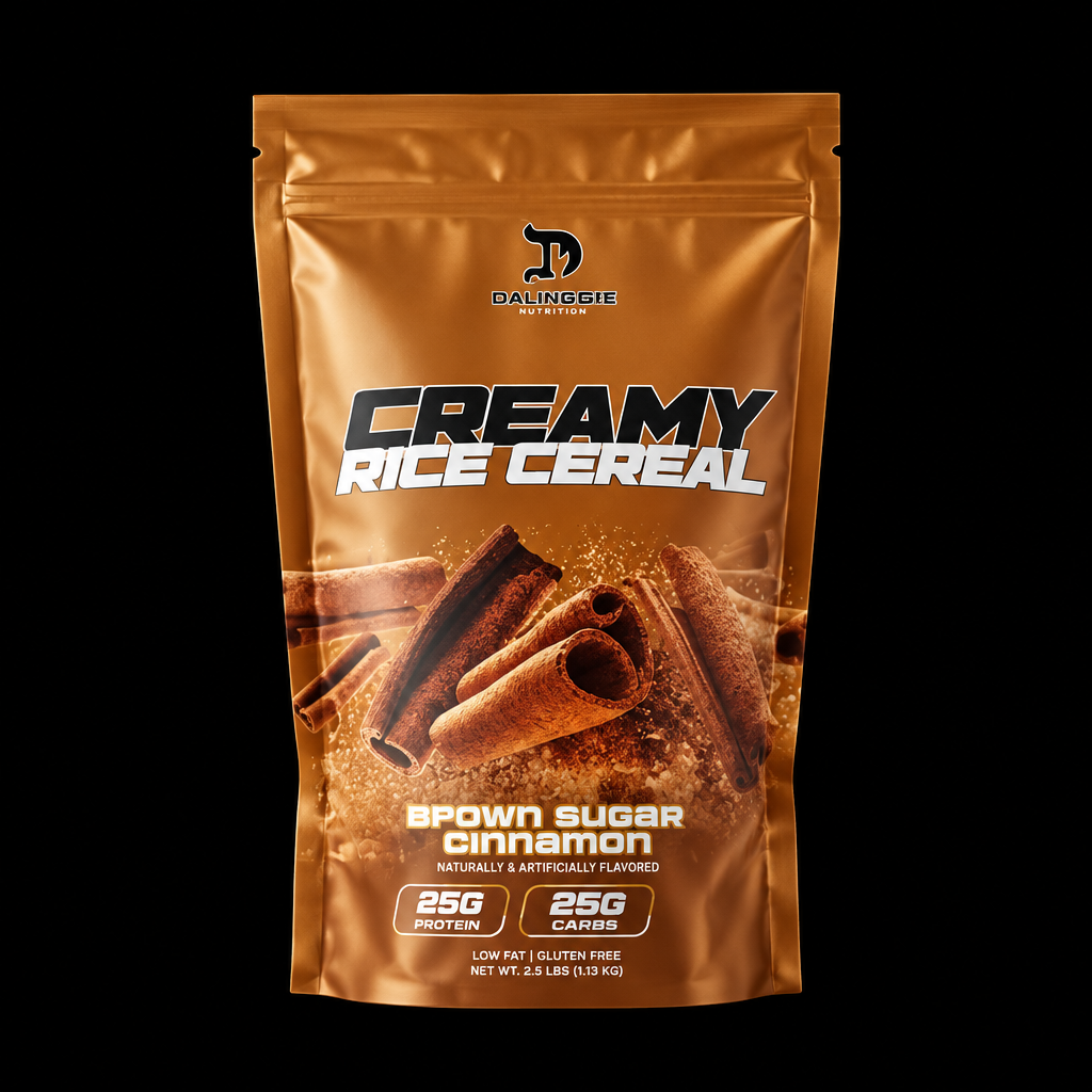 Creamy Rice Cereal Brown Sugar Cinnamon - Fondo Negro