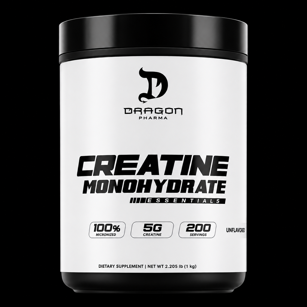 Creatine Monohydrate 200 servicios 1kg - Fondo Negro