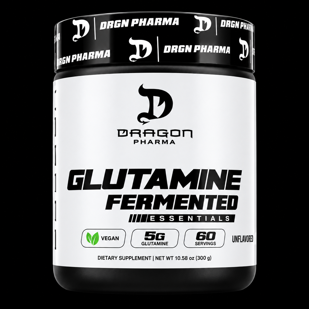 Dragon Pharma Glutamine Fermented - Fondo Negro