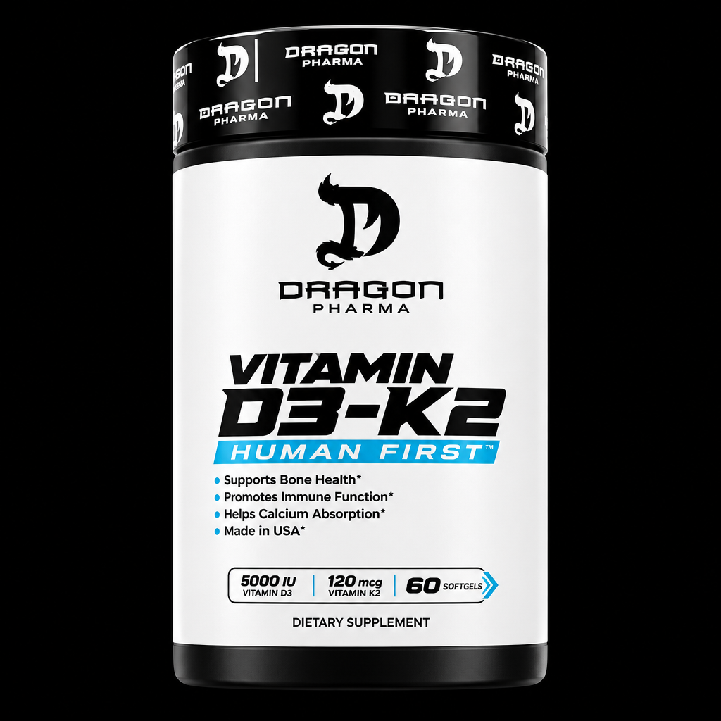 Dragon Pharma Vitamin D3-K2 - Fondo Negro