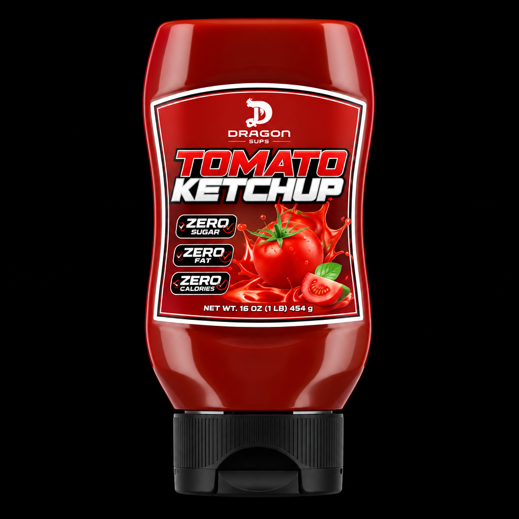Dragon Sups Tomato Ketchup Zero - Fondo Negro