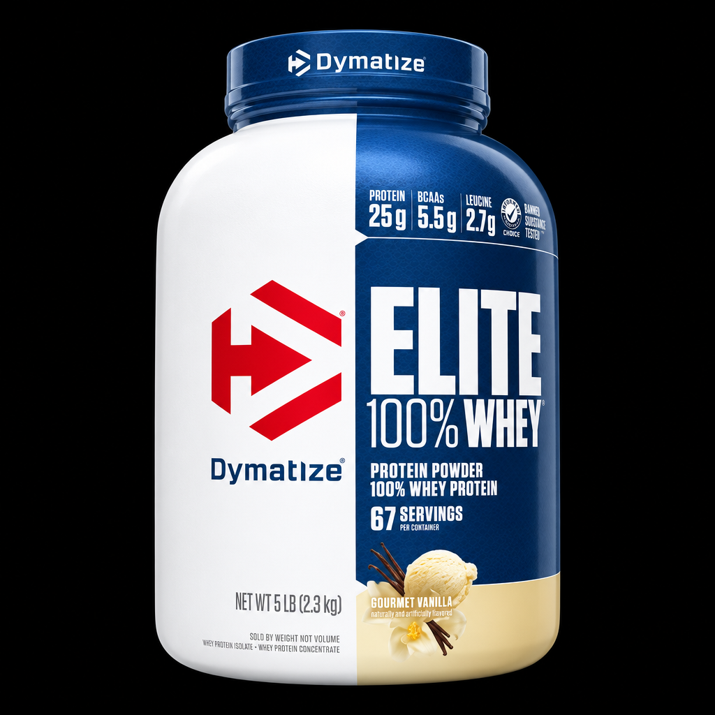 Dymatize Elite 100% Whey - Fondo Negro