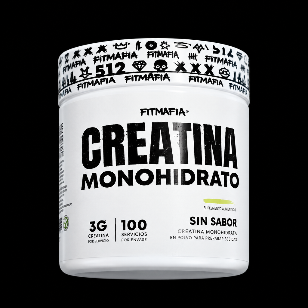 FitMafia Creatina 100 servicios - Fondo Negro