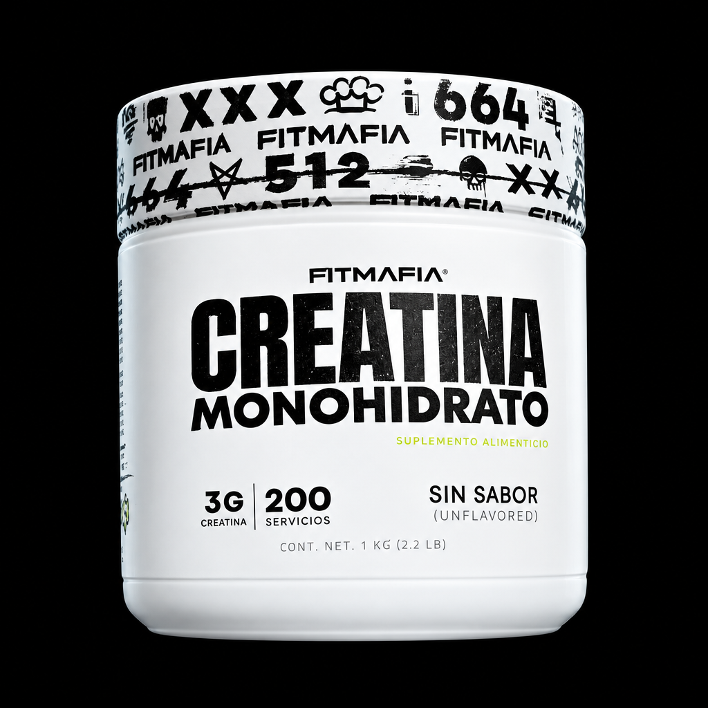 FitMafia Creatina 200 servicios - Fondo Negro