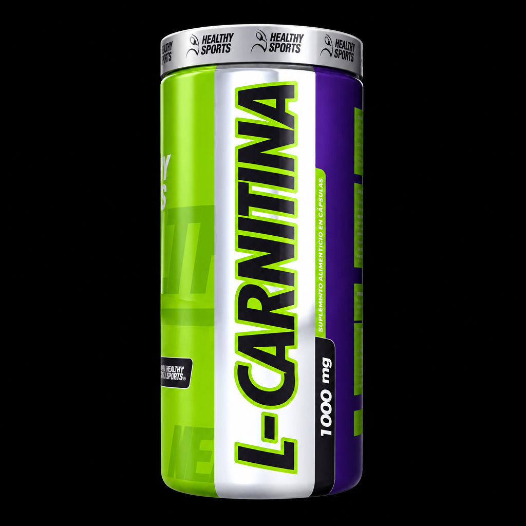 Healthy Sports L-Carnitina 1000mg - Fondo Negro