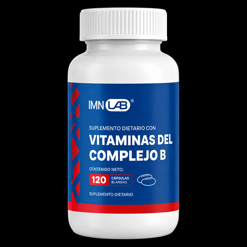 IMN Lab Vitaminas del Complejo B - Fondo Negro