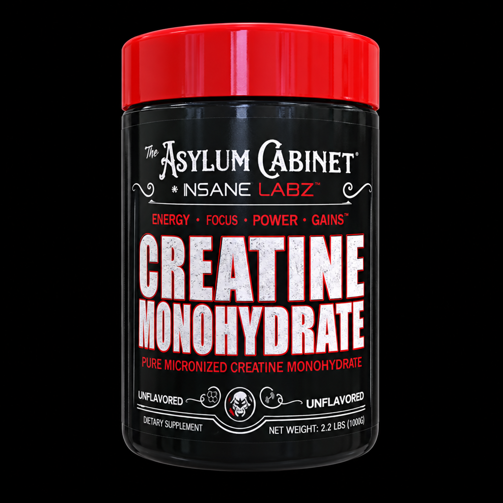 Insane Labz Creatine Monohydrate pequeño - Fondo Negro