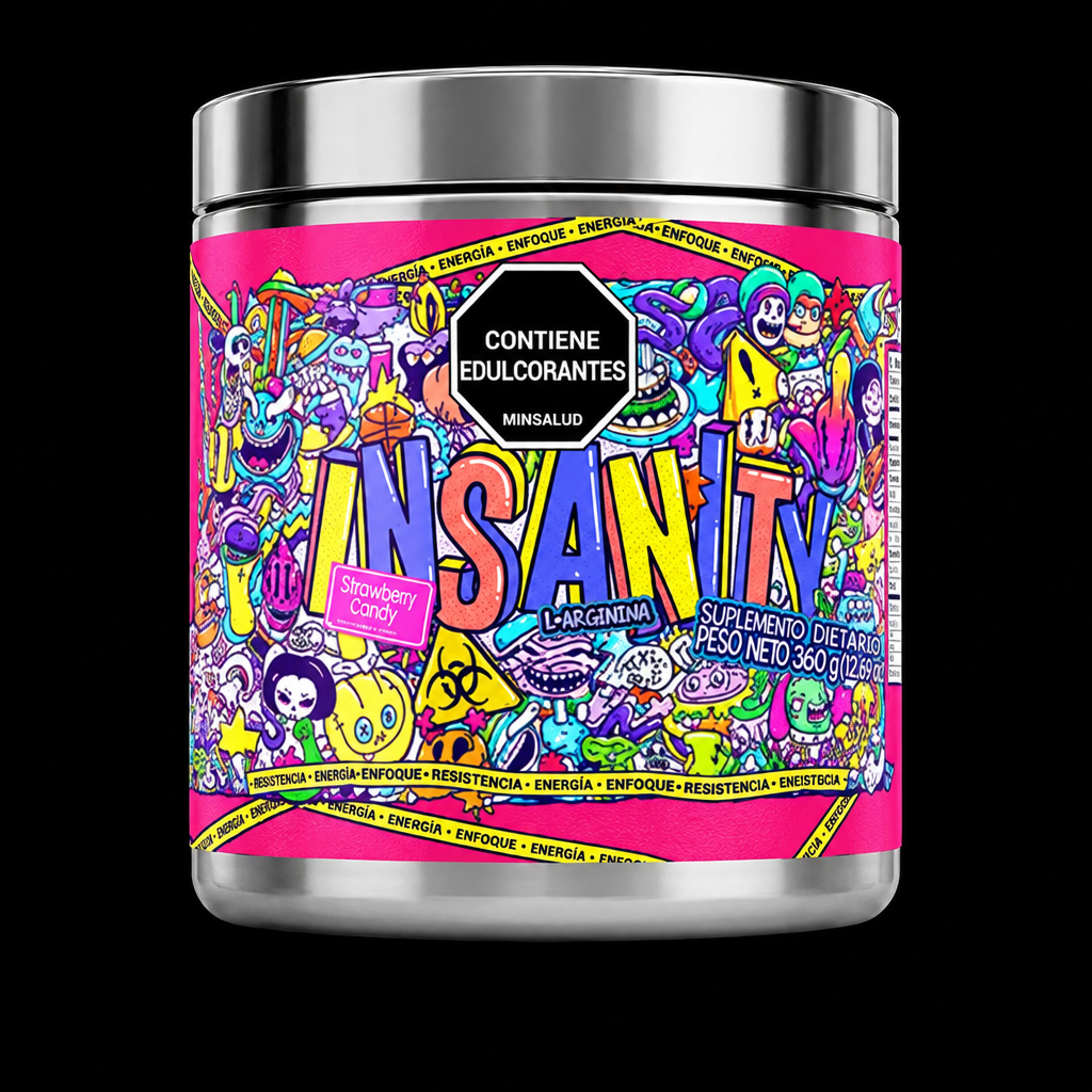 Insanity Pre-Workout - Fondo Negro