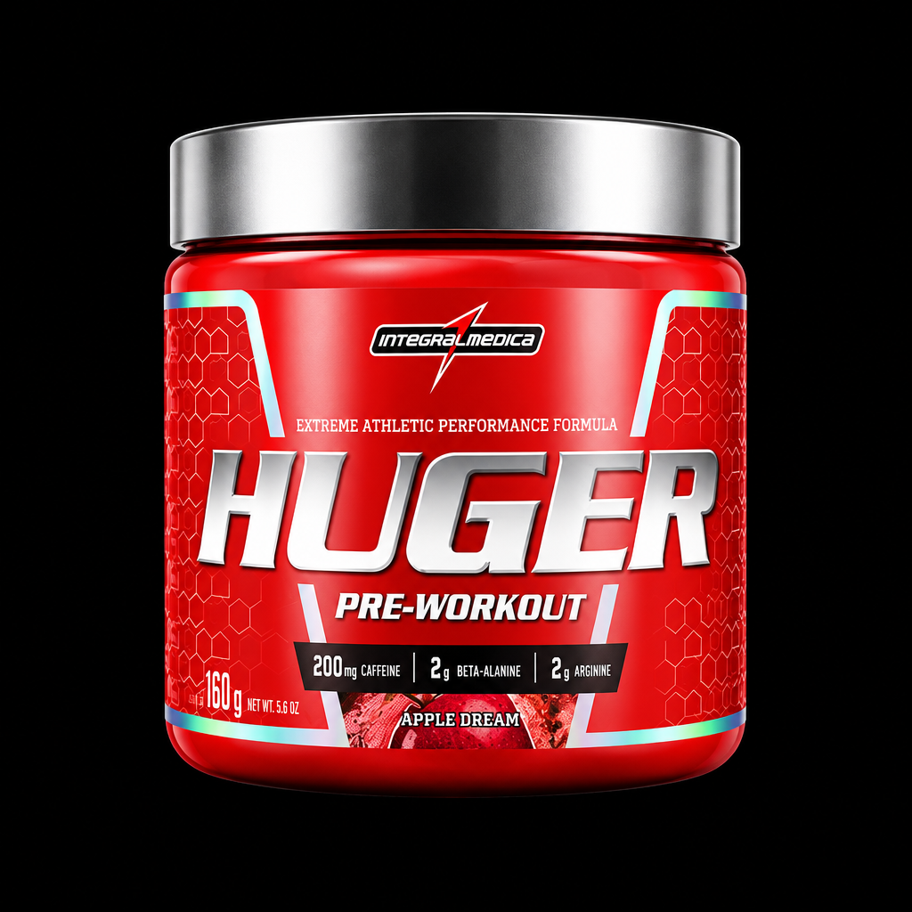 Integralmedica Huger Pre-Workout - Fondo Negro