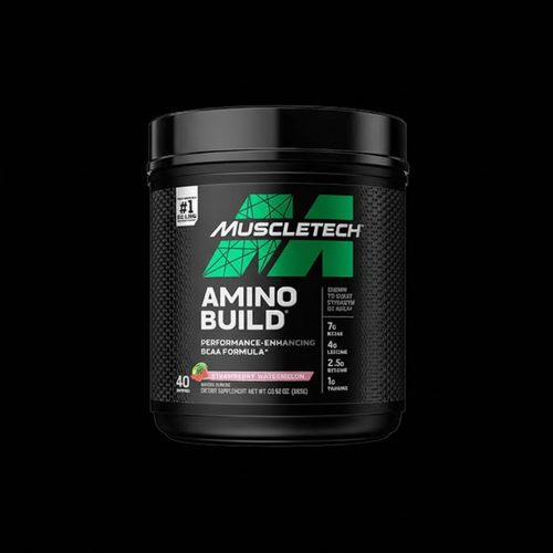 MuscleTech Amino Build fondo negro