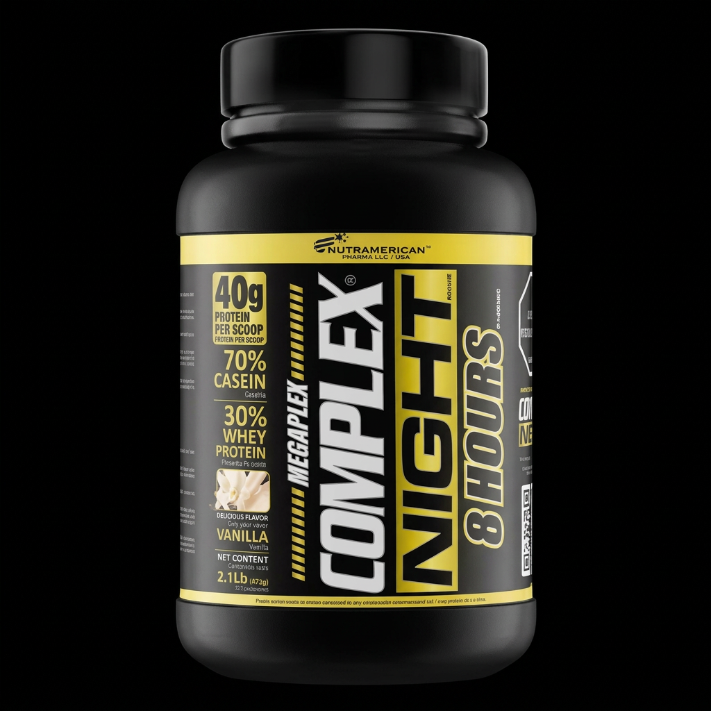 NutrAmerican Megaplex Complex Night 8 Hours - Fondo Negro v2