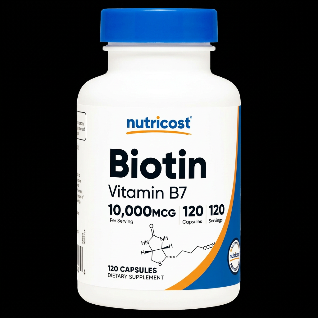 Nutricost Biotin Vitamin B7 - Fondo Negro v2