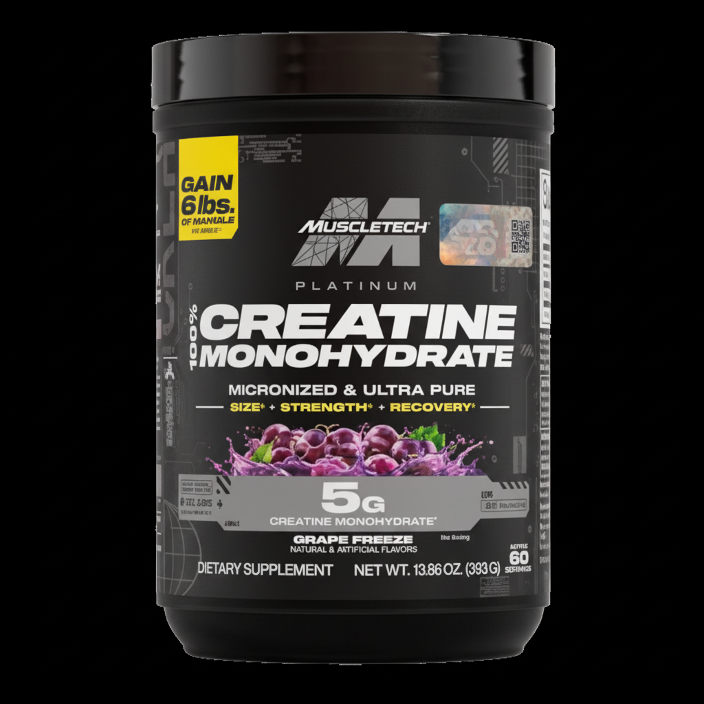 Platinum Creatine Grape Freeze fondo negro