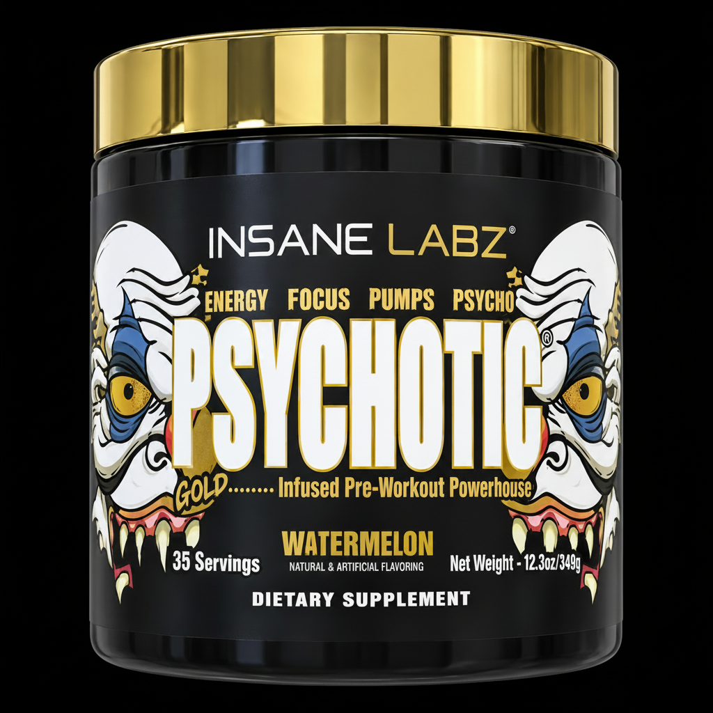 Psychotic Gold fondo negro
