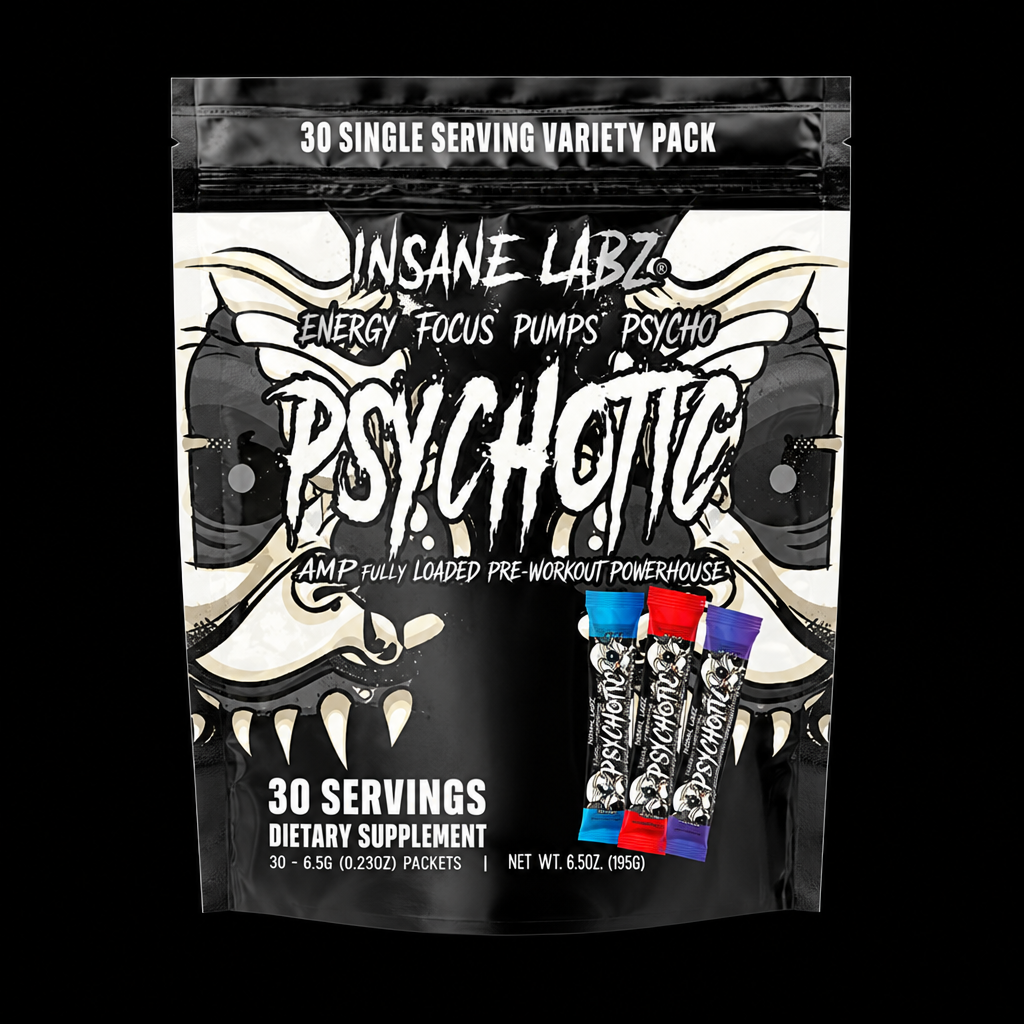 Psychotic Insane Labz Azul - Fondo Negro