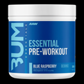 RAW BUM Essentials Pre-Workout fondo negro