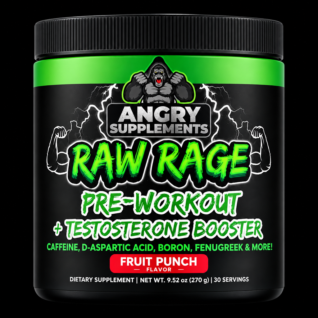 Raw Rage Angry Supplements - Fondo Negro