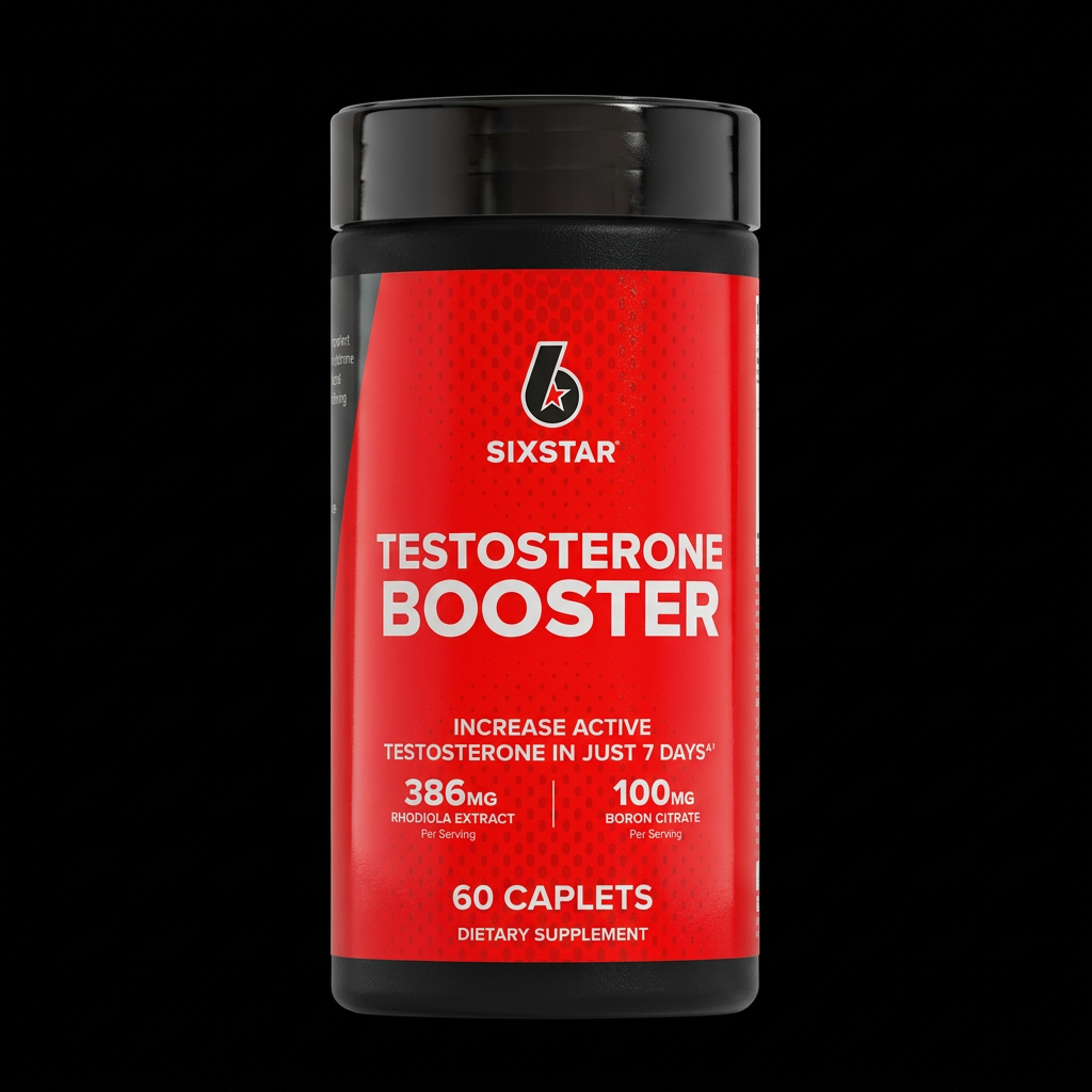Six Star Testosterone Booster - Fondo Negro conservado