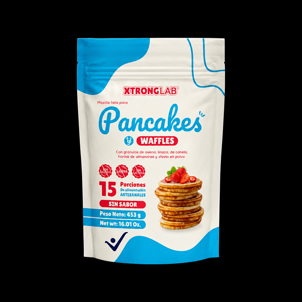 XtrongLab Pancakes & Waffles - Fondo Negro